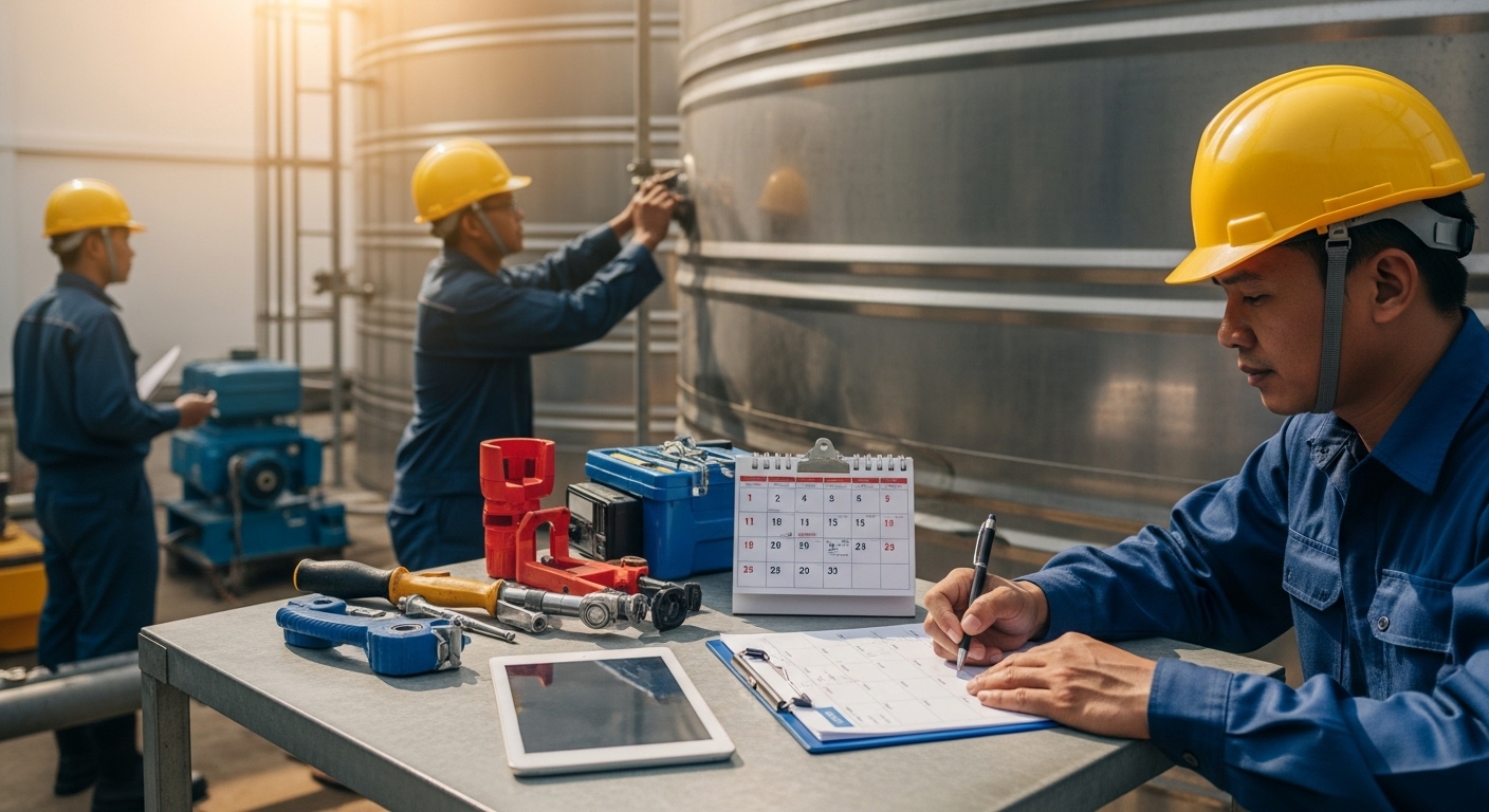 Water Tank Maintenance Schedule Guide